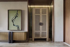Premium bedding, free minibar items, in-room safe