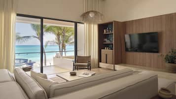 Premium bedding, free minibar items, in-room safe, laptop workspace