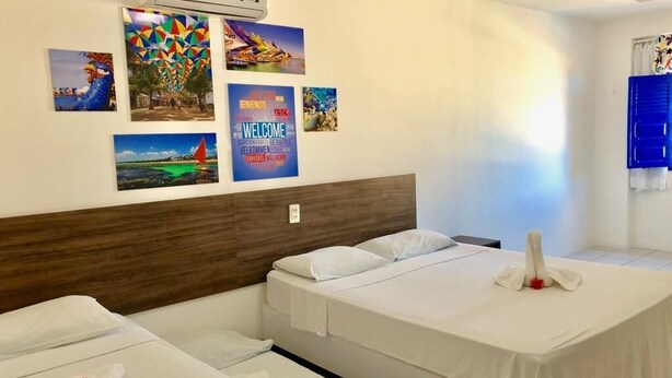 Standard Quádruplo | Minibar, iron/ironing board (on request), WiFi (free), bed sheets - Pousada Flores do Mar (Ipojuca)