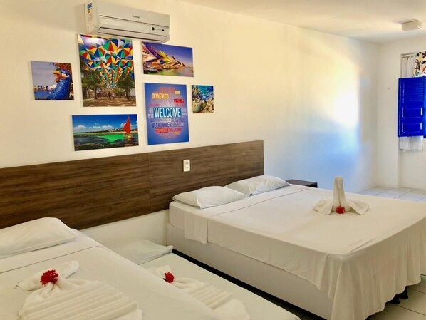 Standard Quádruplo | Minibar, iron/ironing board, free WiFi, bed sheets - Pousada Flores do Mar (Ipojuca)