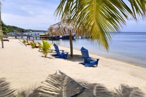 Private beach, scuba diving