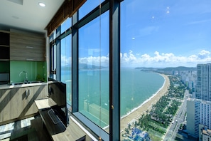 Departamento, 1 habitación, vista al océano | Vista a la playa o el mar