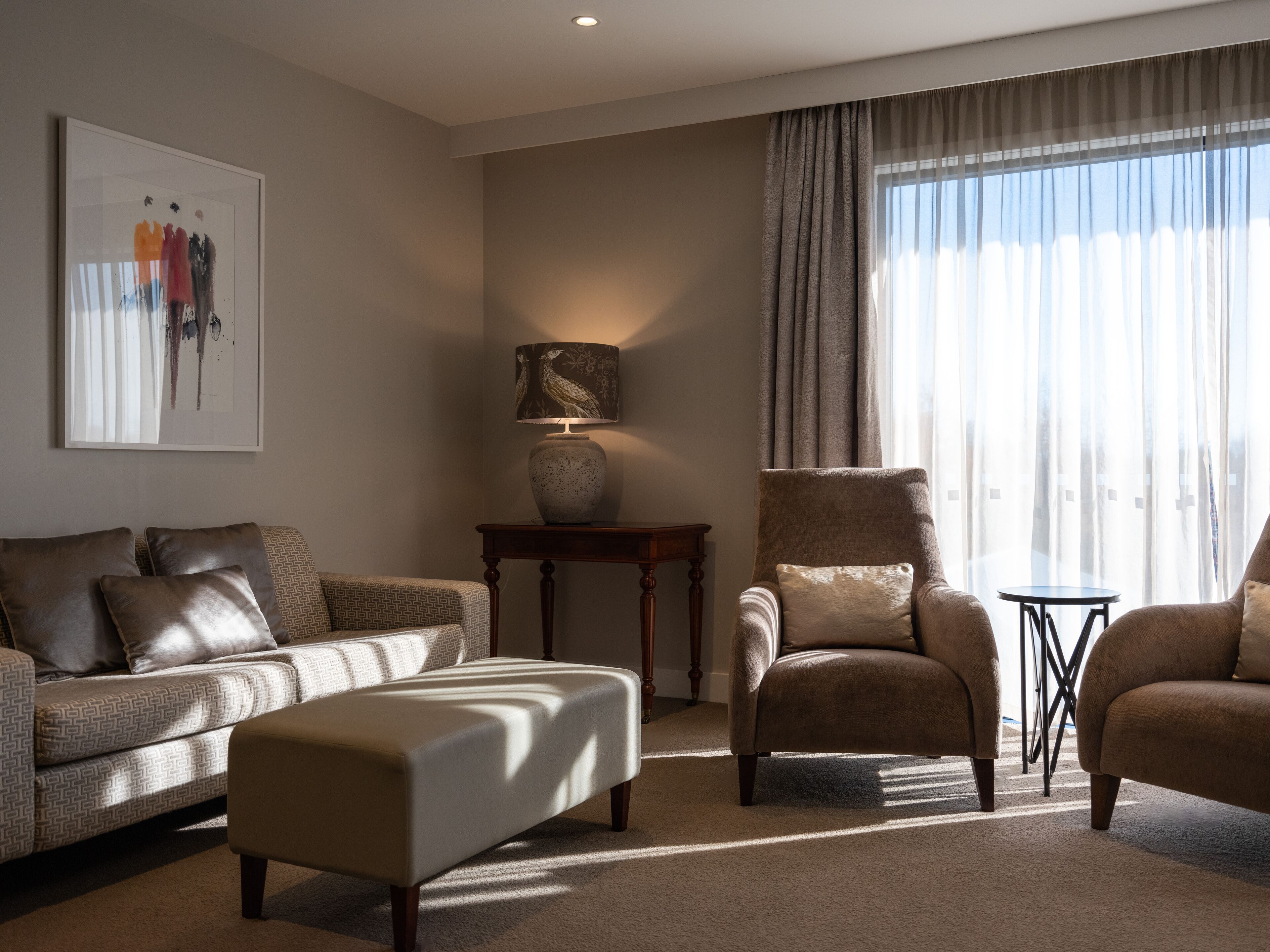 royal suite, 1 bedroom | living area | 50-inch flat-screen tv with digital channels, tv