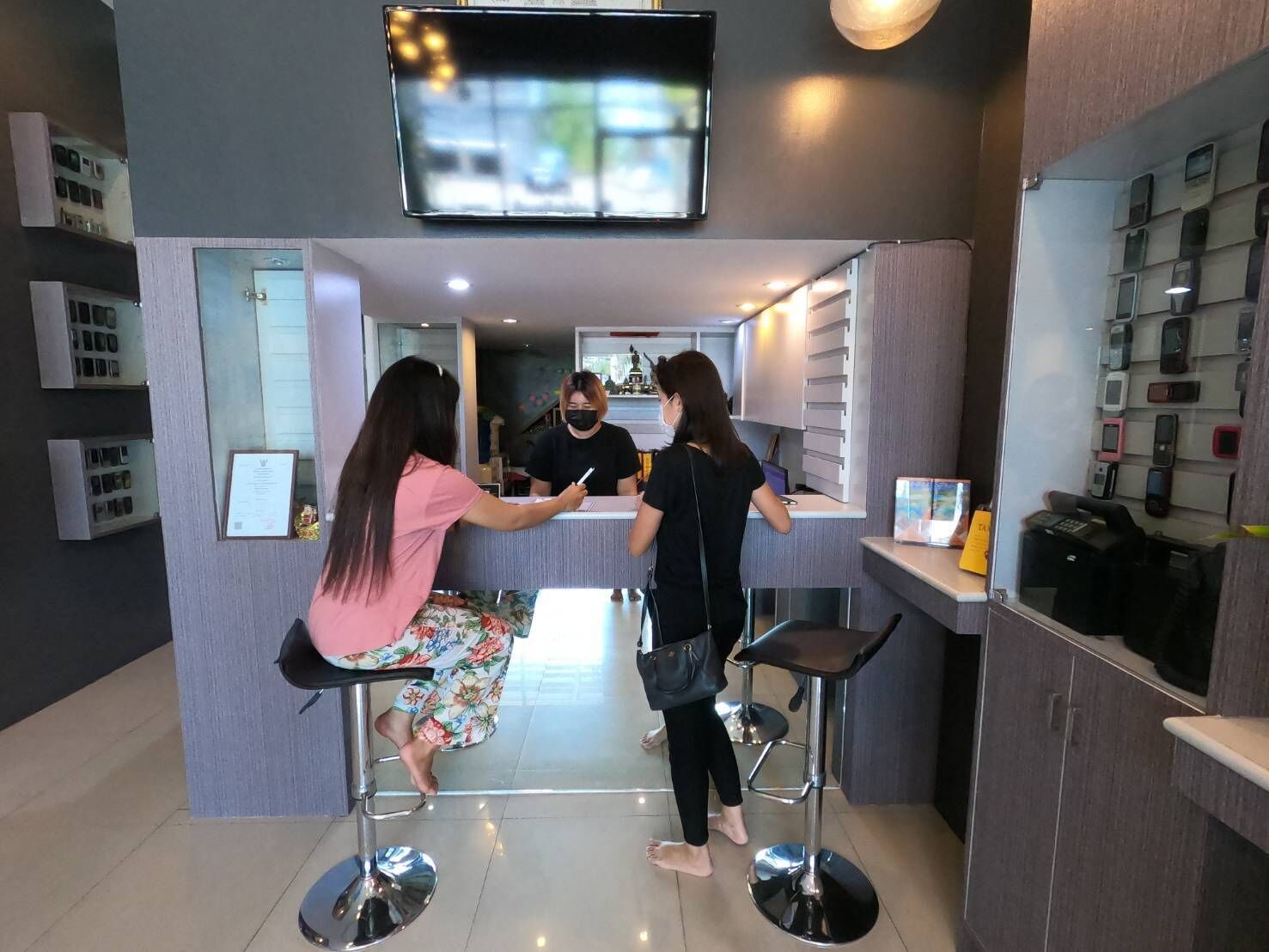 check-in/check-out kiosk