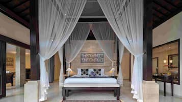 Premiere Pool Villa | 1 bedroom, premium bedding, in-room safe, individually decorated