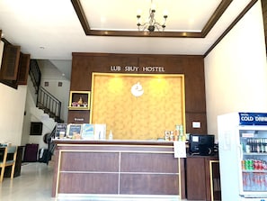 Check-in/check-out kiosk - Lub Sbuy Hostel (Phuket)