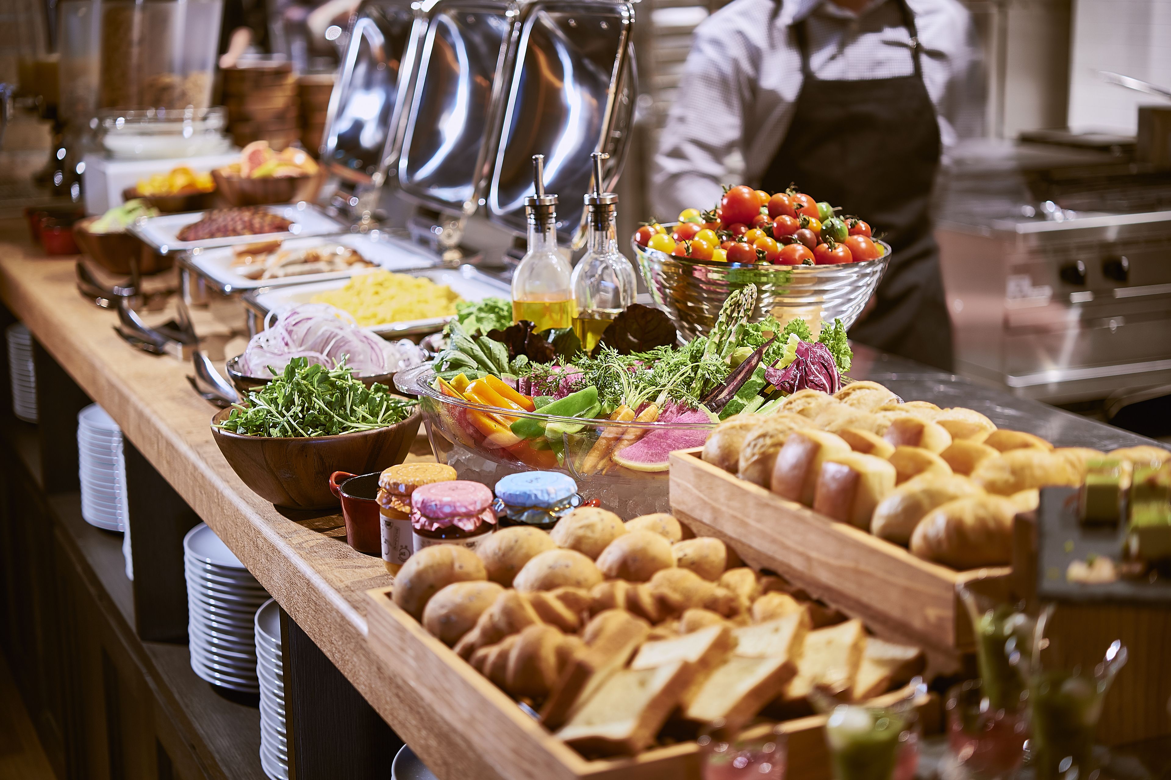 Petit déjeuner buffet (2550 JPY par personne)