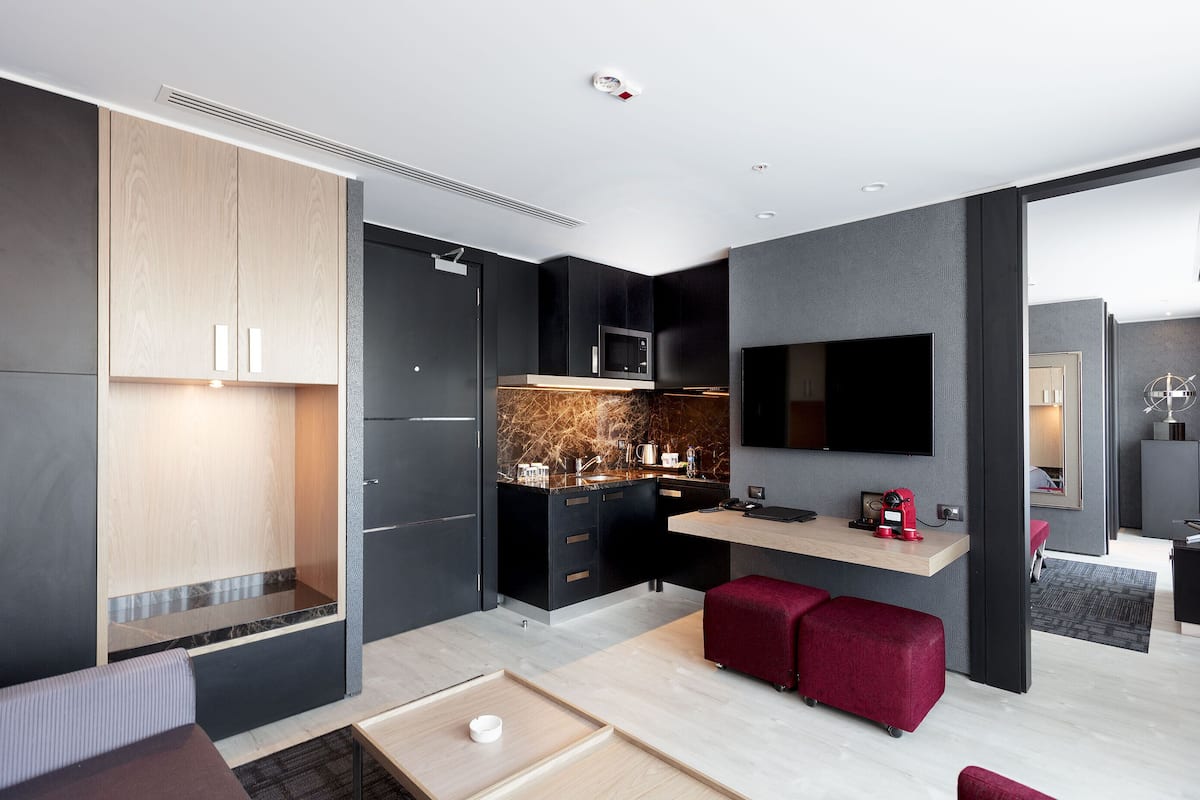 mia suite | 1 bedroom, premium bedding, minibar, in-room safe