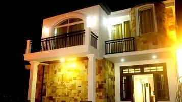 Front of property – evening/night