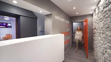 Mostrador para check-in y check-out