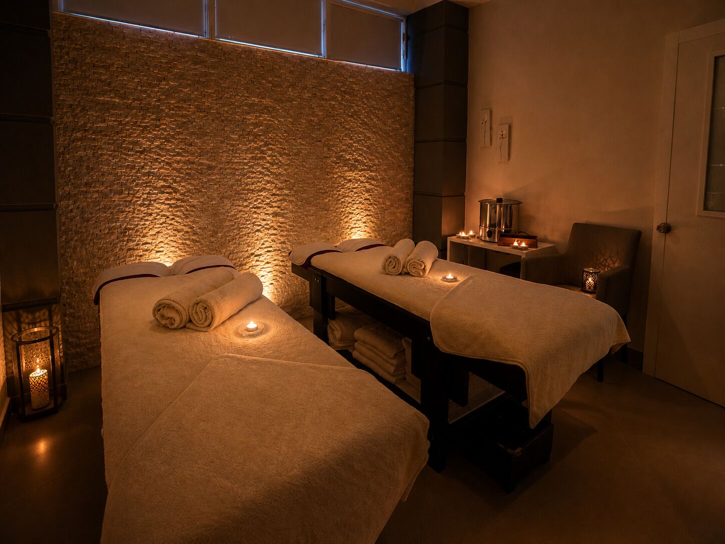 Espace de soins pour les couples, sauna, hammam, soins corporels