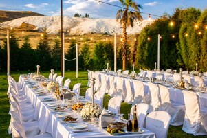 Zona para bodas al aire libre