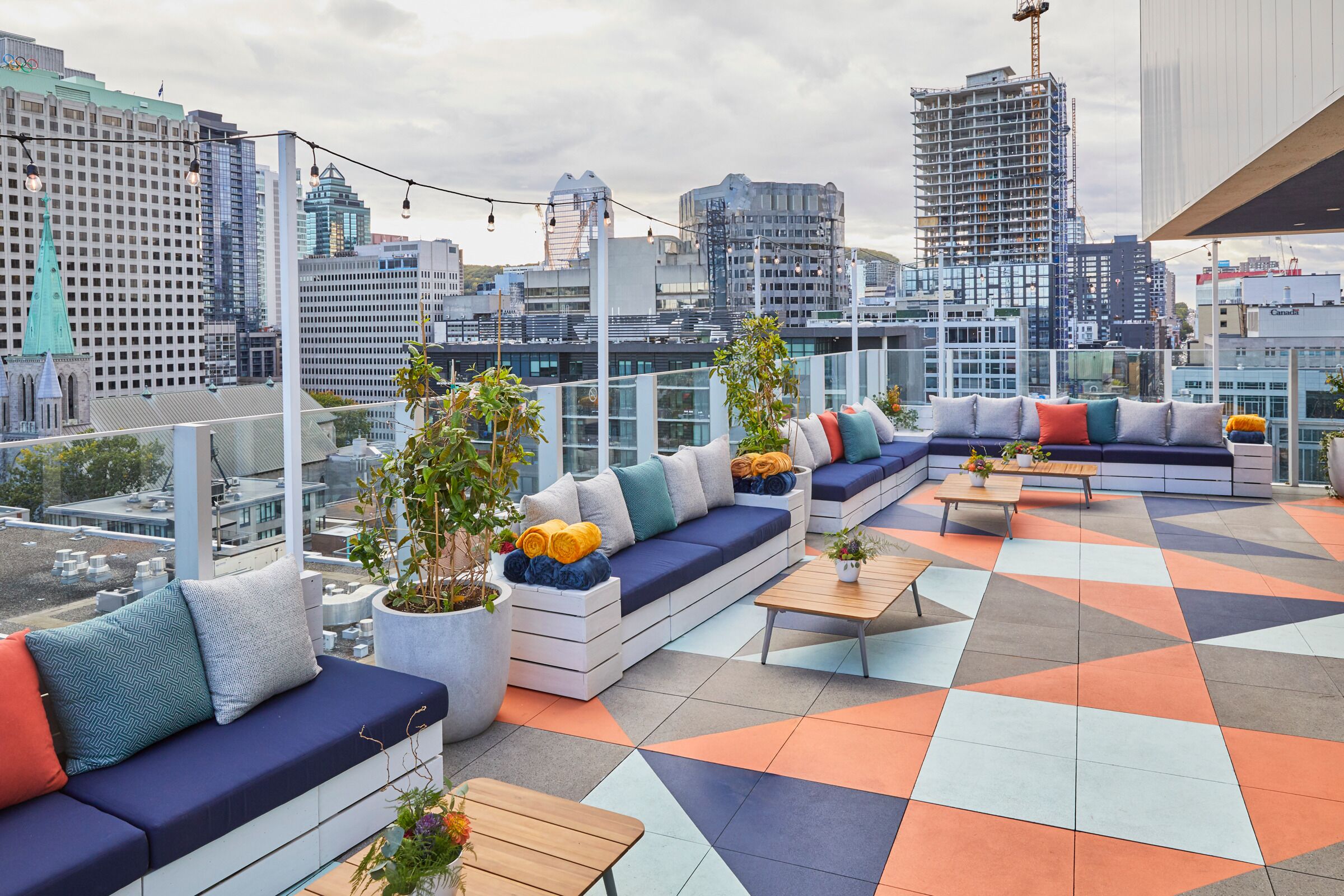 Terrasse sur le toit