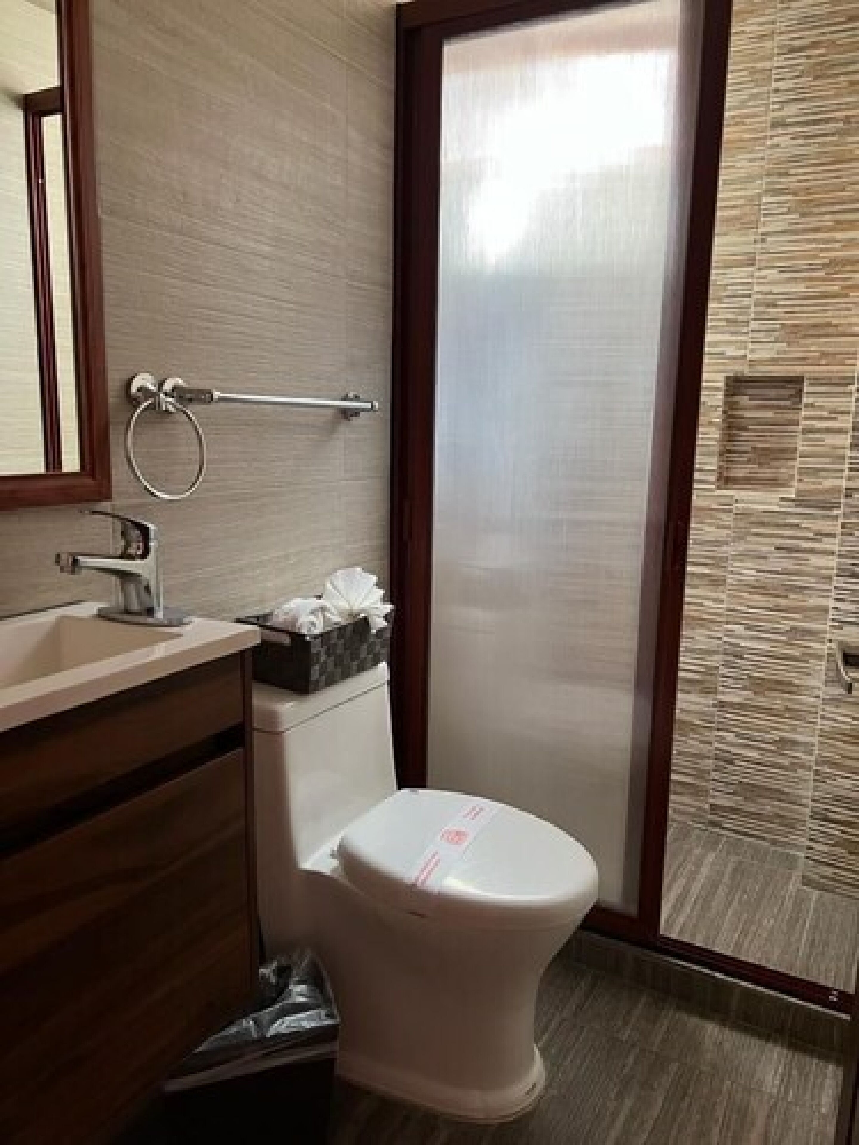 Shower, towels