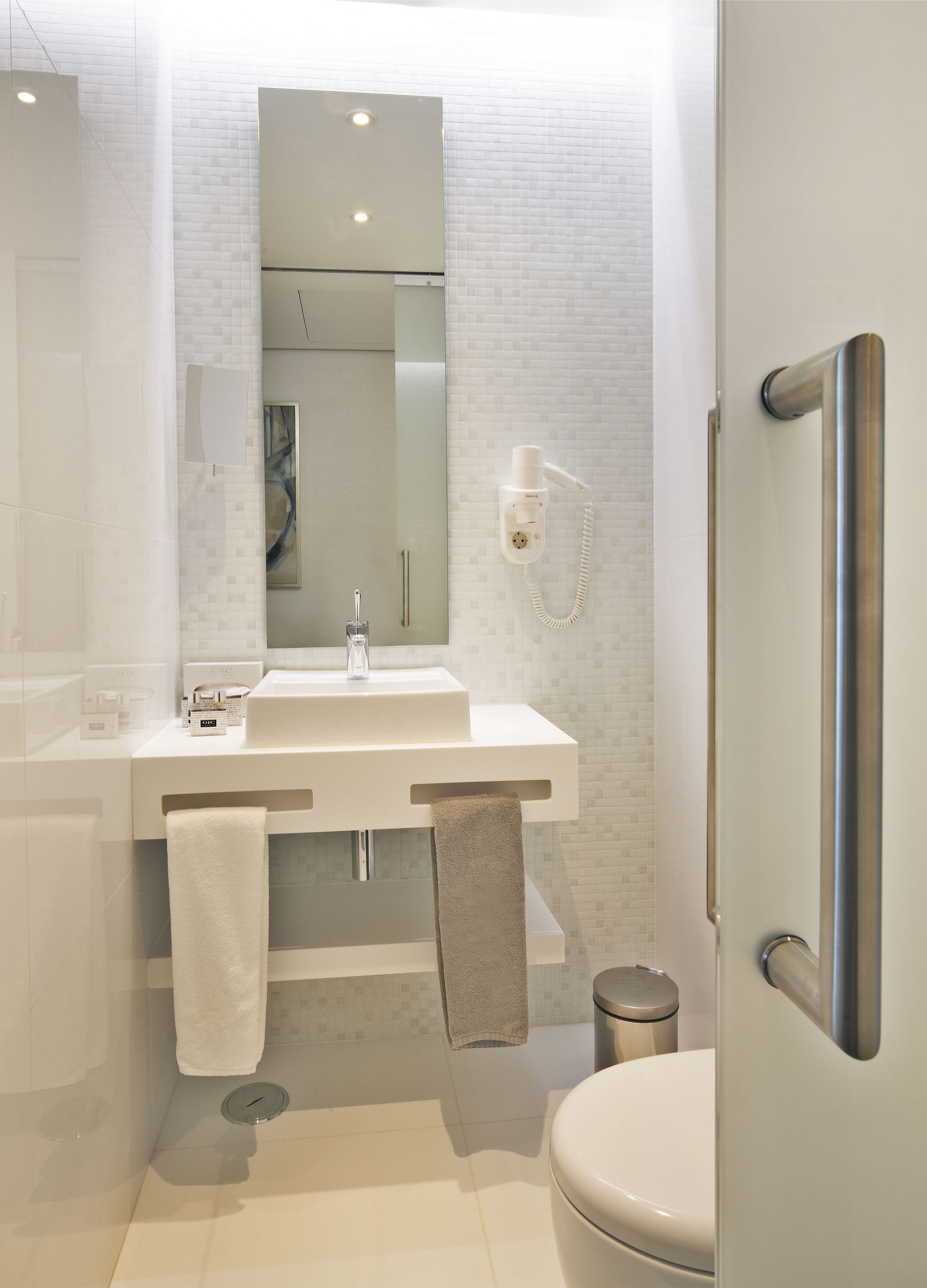suite (high) | bathroom | shower, rainfall showerhead, free toiletries, hair dryer