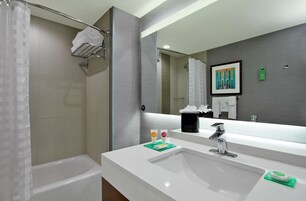 Free toiletries, hair dryer, towels