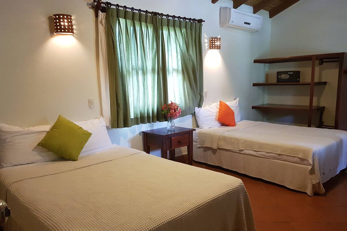 Deluxe Double Room, 2 Double Beds | In-room safe, desk, rollaway beds (surcharge), WiFi (free)