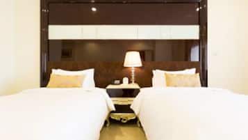 Sábanas de algodón egipcio, ropa de cama de alta calidad y minibar