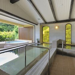 Indoor spa tub