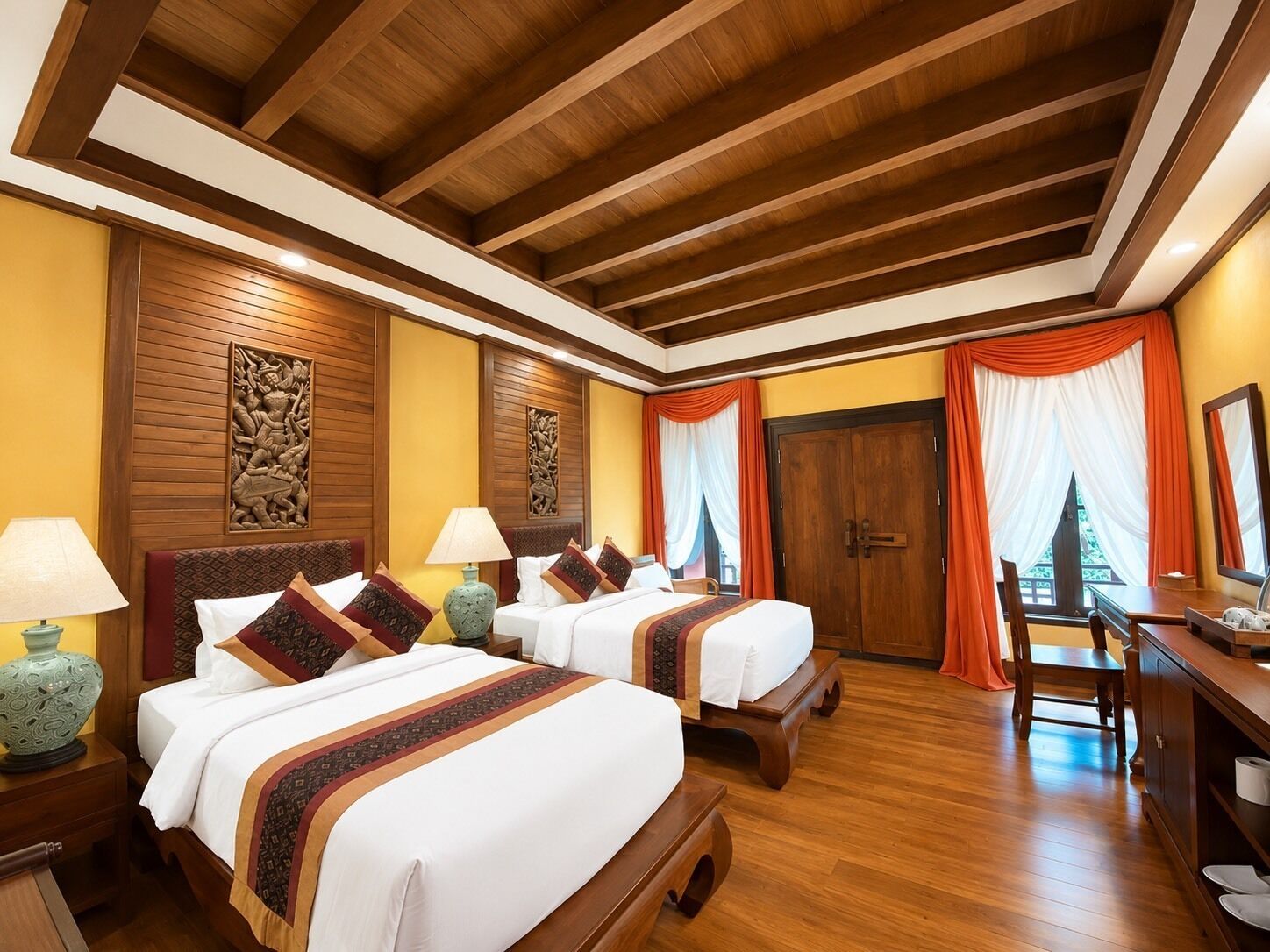 Deluxe Twin Room | Pillowtop beds, in-room safe, individually decorated, desk