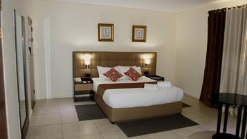 In-room safe, desk, soundproofing, rollaway beds