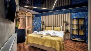 Exclusive Double Room, 1 Bedroom, Sauna | Premium bedding, down comforters, memory foam beds, in-room safe