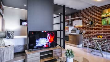 Appartement Signature, 1 chambre, non-fumeur, cuisine | Repas dans la chambre