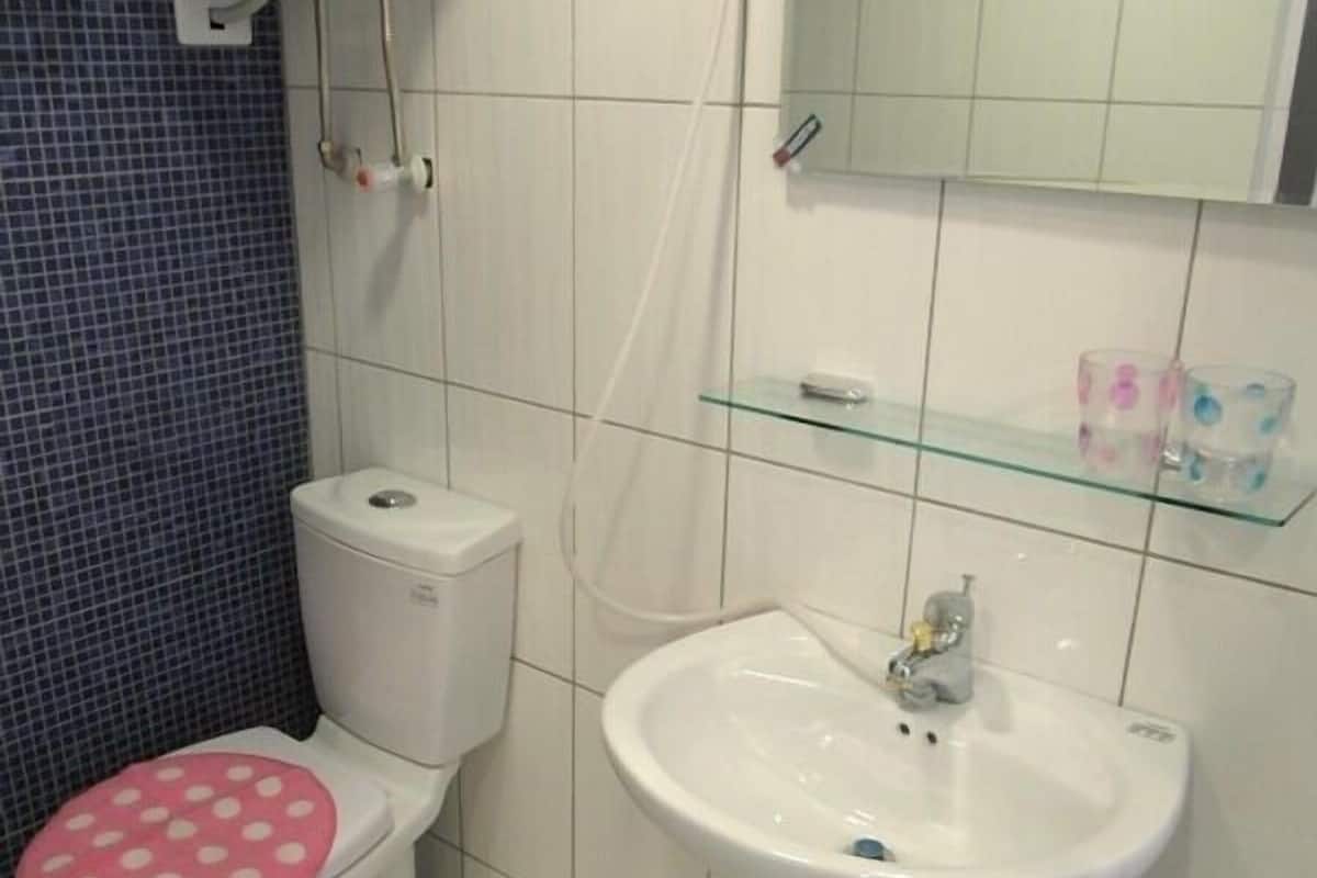 Tek Büyük Yataklı Oda, 1 Çift Kişilik Yatak | Banyo | Duş, ücretsiz banyo/kozmetik ürünleri, saç kurutma makinesi, terlik