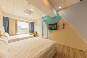 Egyptian cotton sheets, premium bedding, desk, blackout curtains - Liuhe Su Hotels (Kaohsiung)