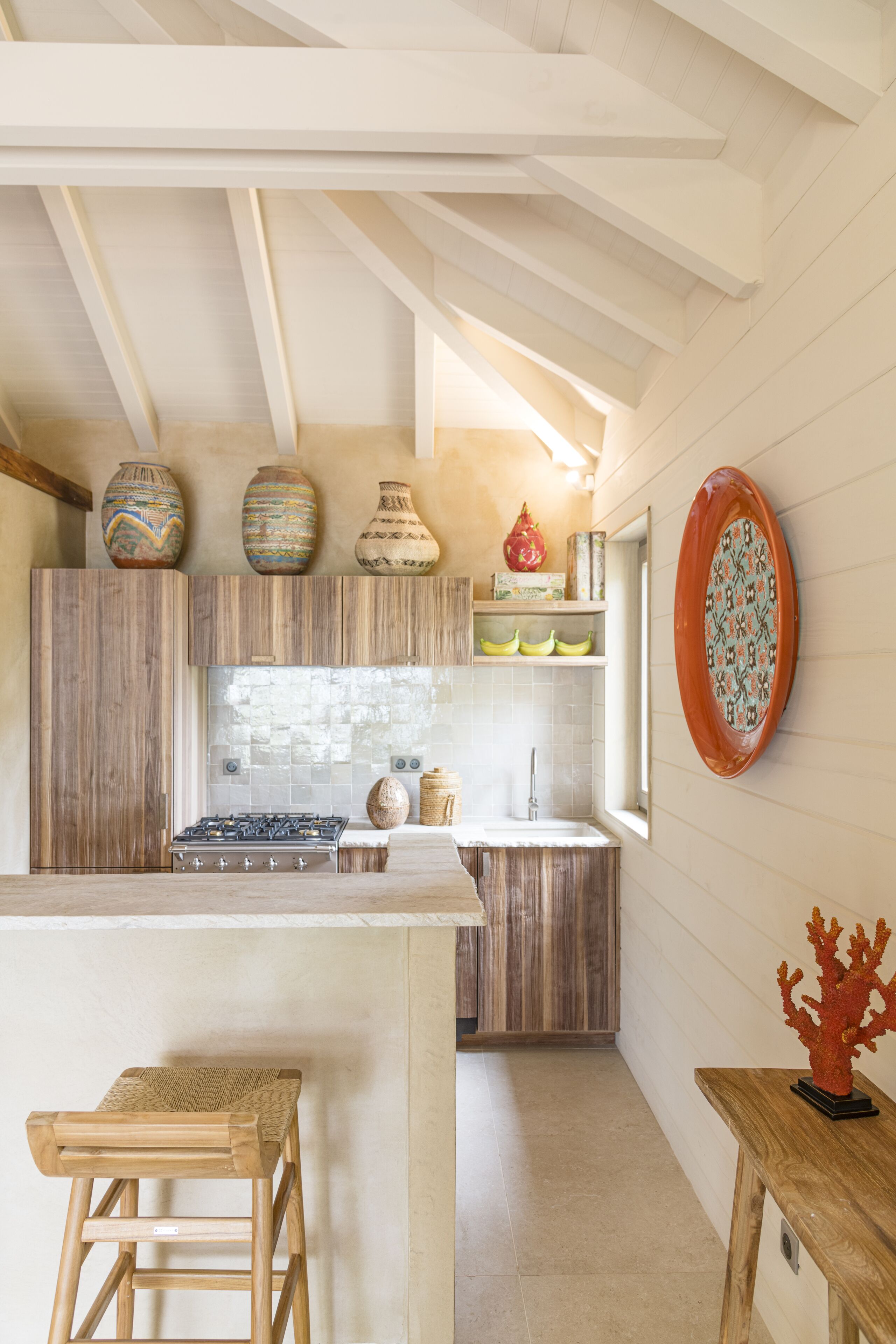 sunset corail beach house - saint jean | private kitchen