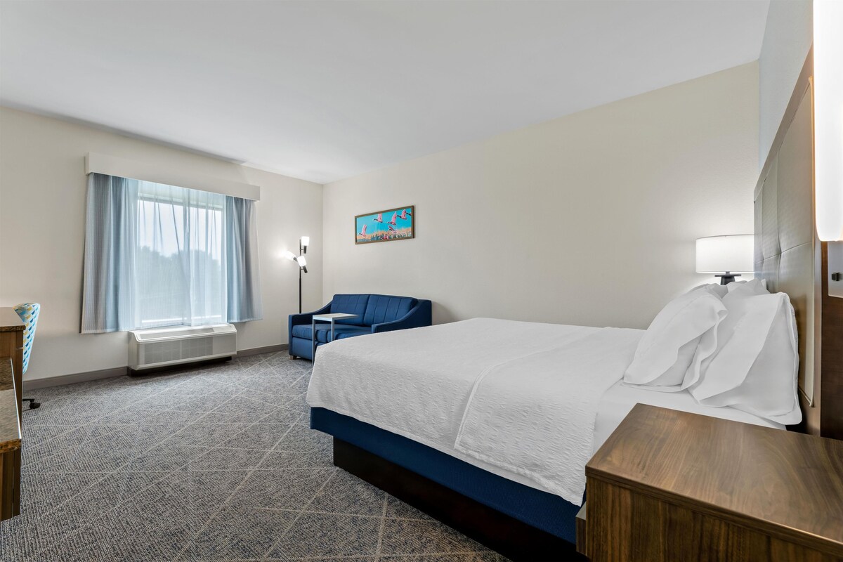 Room, 1 King Bed with Sofa bed, Non Smoking, Refrigerator | In-room safe, desk, blackout curtains, iron/ironing board
