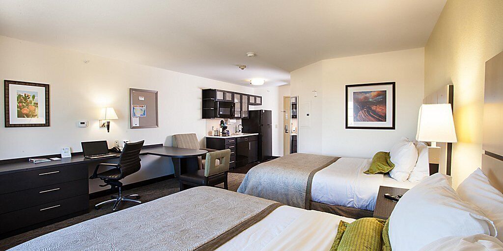 studio suite, 2 queen beds | desk, soundproofing, iron/ironing board, free cots/infant beds
