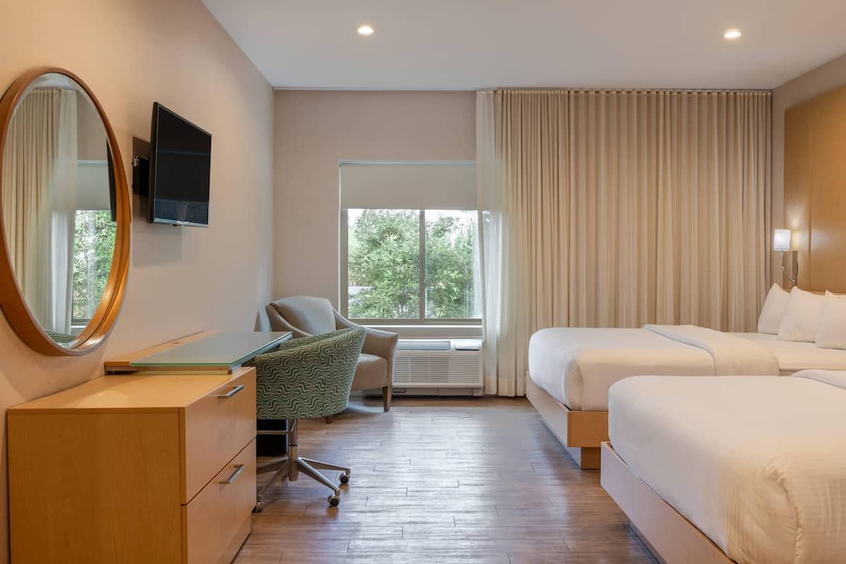 Standard Room, 2 Queen Beds, Non Smoking | 1 bedroom, premium bedding, in-room safe, desk