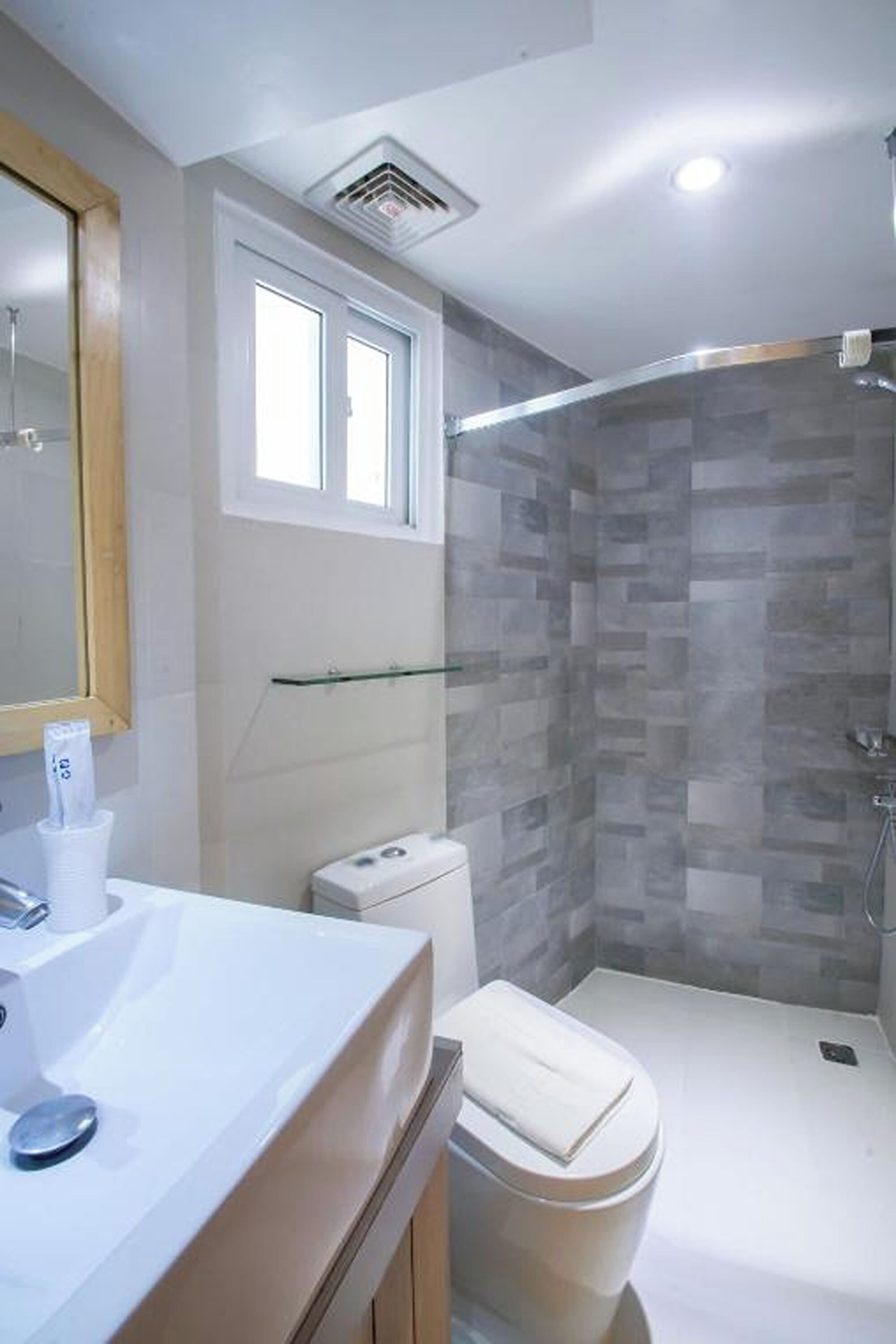 deluxe room | bathroom | shower, free toiletries, hair dryer, bidet