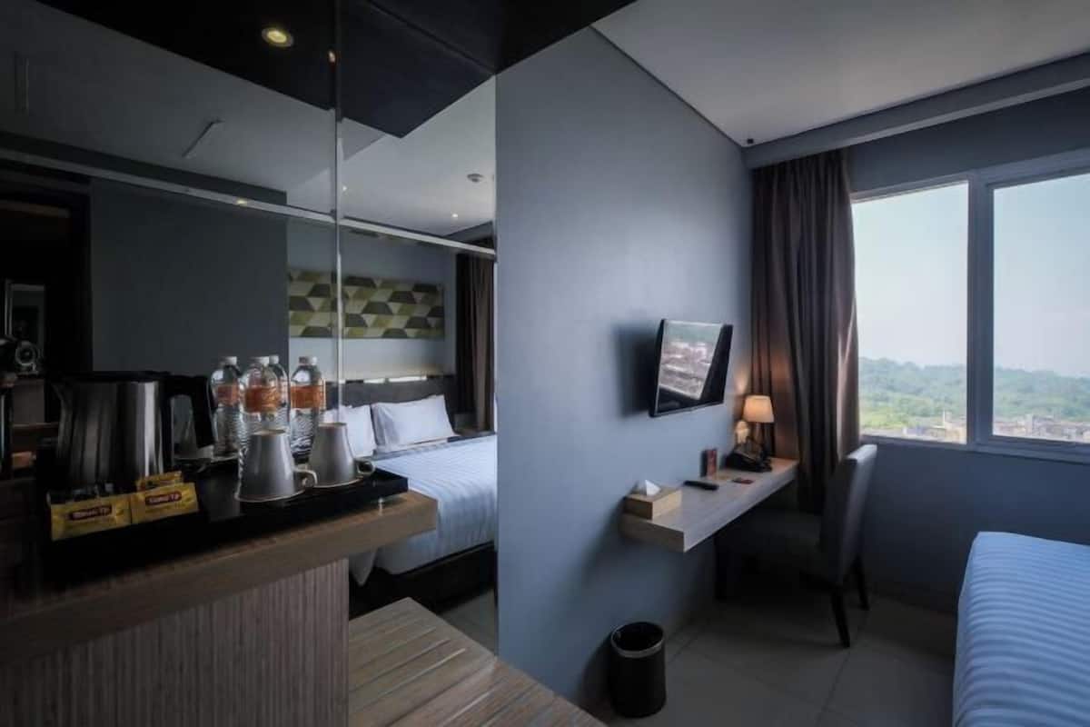 1 habitación y ropa de cama de alta calidad
