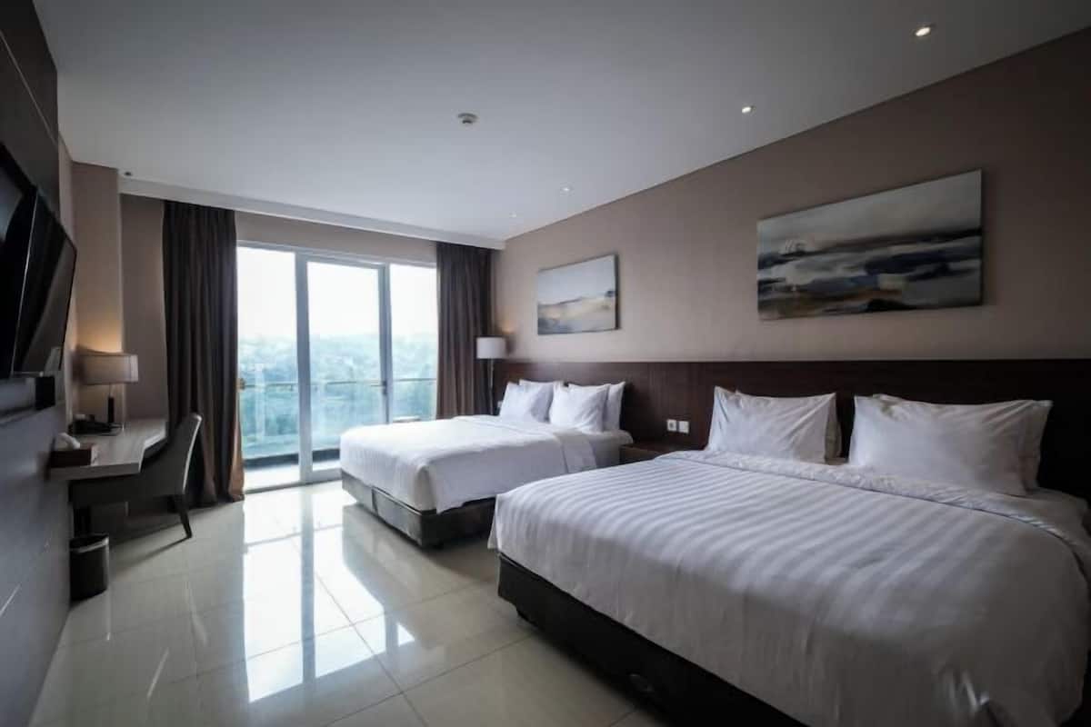 1 habitación y ropa de cama de alta calidad