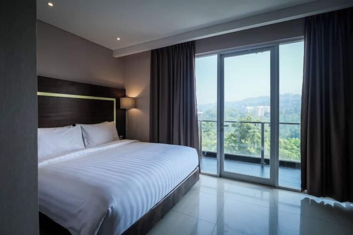 1 habitación y ropa de cama de alta calidad