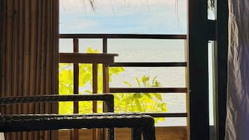 Comfort Tree House, Balcony, Ocean View | Premium bedding, desk, laptop workspace, bed sheets