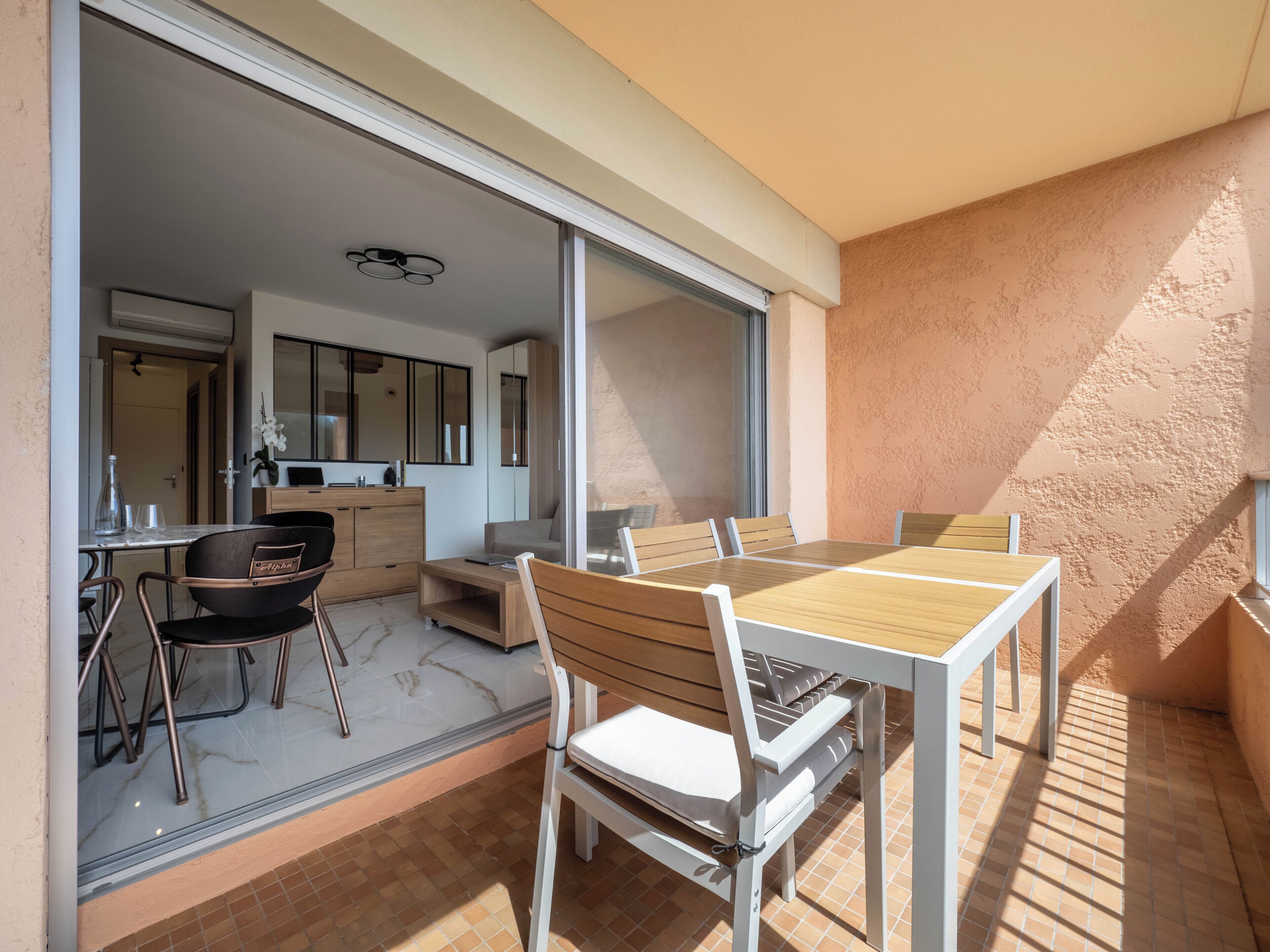 Deluxe Apartment, Partial Sea View | Terrace/patio