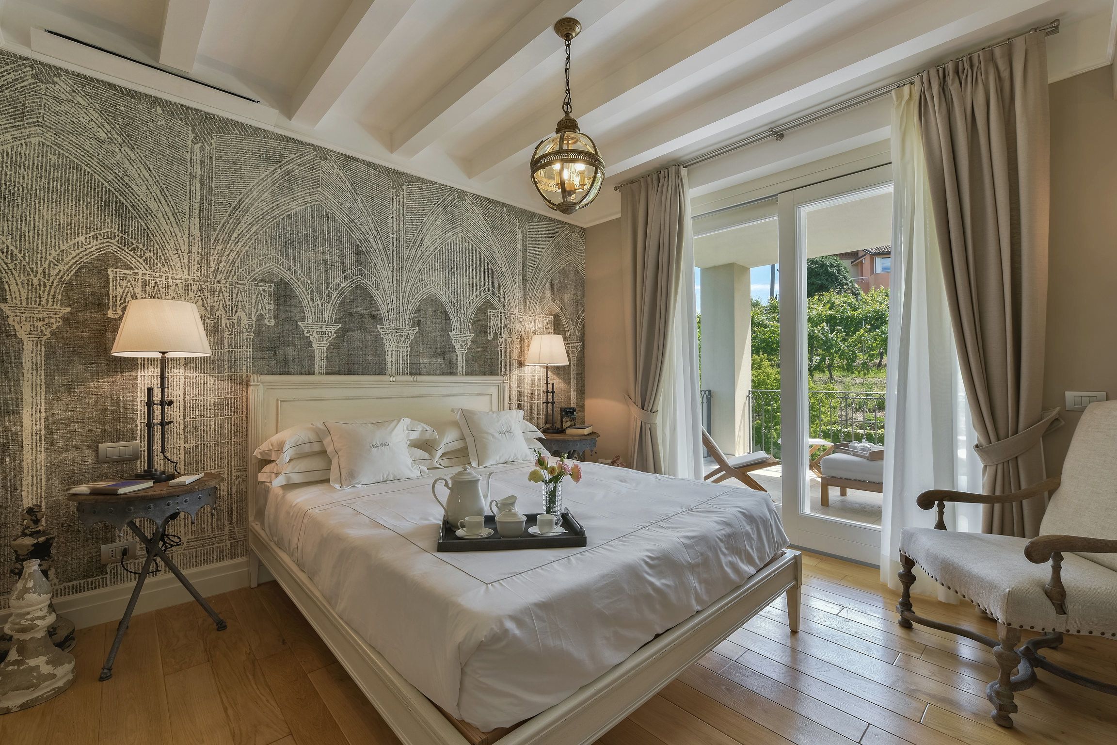 1 chambre, literie de qualité supérieure, couette en duvet d'oie