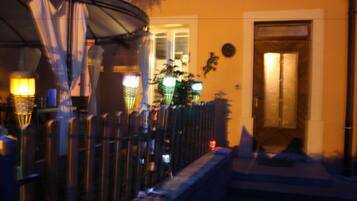 Front of property – evening/night