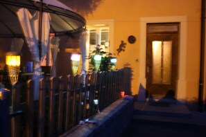Front of property – evening/night