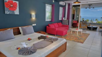 Suite 2 avec terrasse vue panoramique sur mer et Jardin