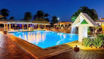 2 indoor pools, 2 outdoor pools, pool umbrellas, sun loungers