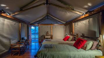 Luxury Tent, 1 Bedroom (Tented Camp) | Individually decorated, individually furnished, laptop workspace