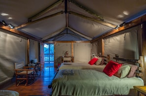 Luxury Tent, 1 Bedroom (Tented Camp) | Individually decorated, individually furnished, laptop workspace - Iphofolo Lodge (Vivo)