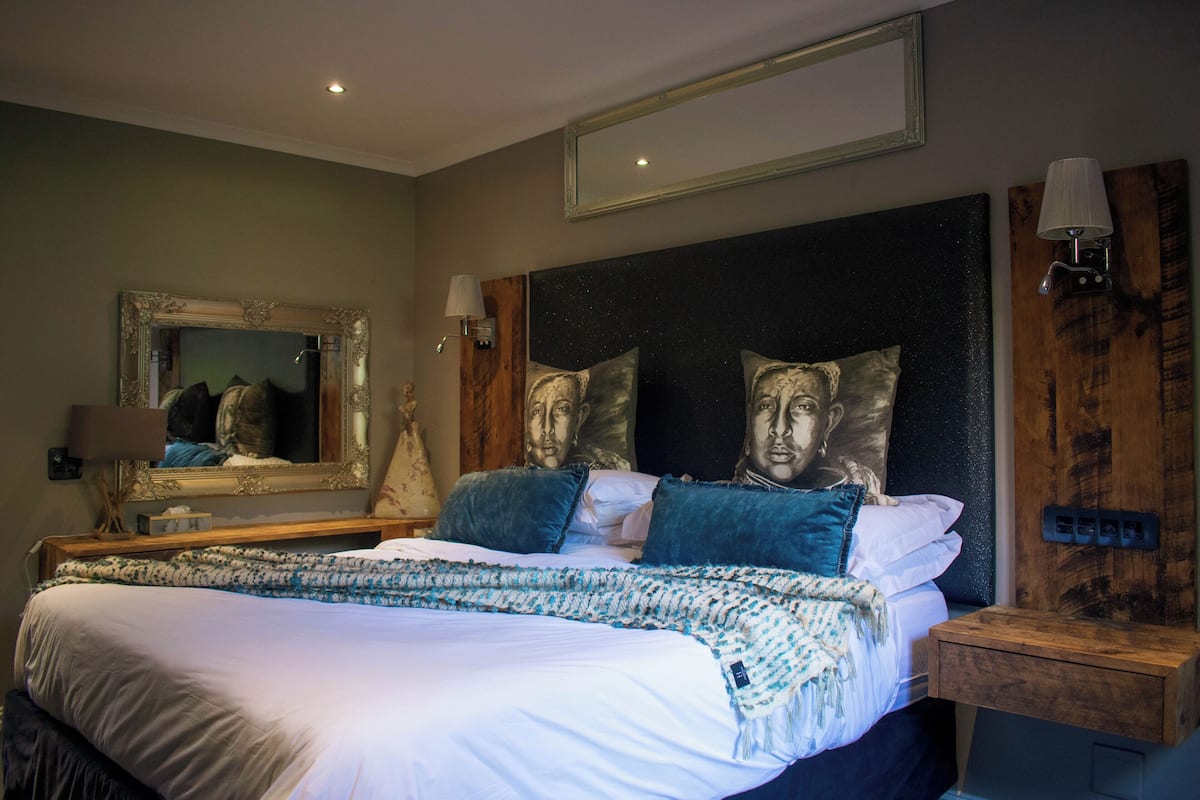 Deluxe-Doppelzimmer, 1 King-Bett, Terrasse, Gartenblick