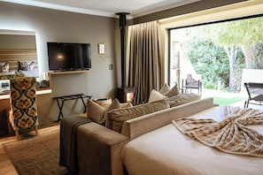 Ropa de cama de alta calidad y minibar