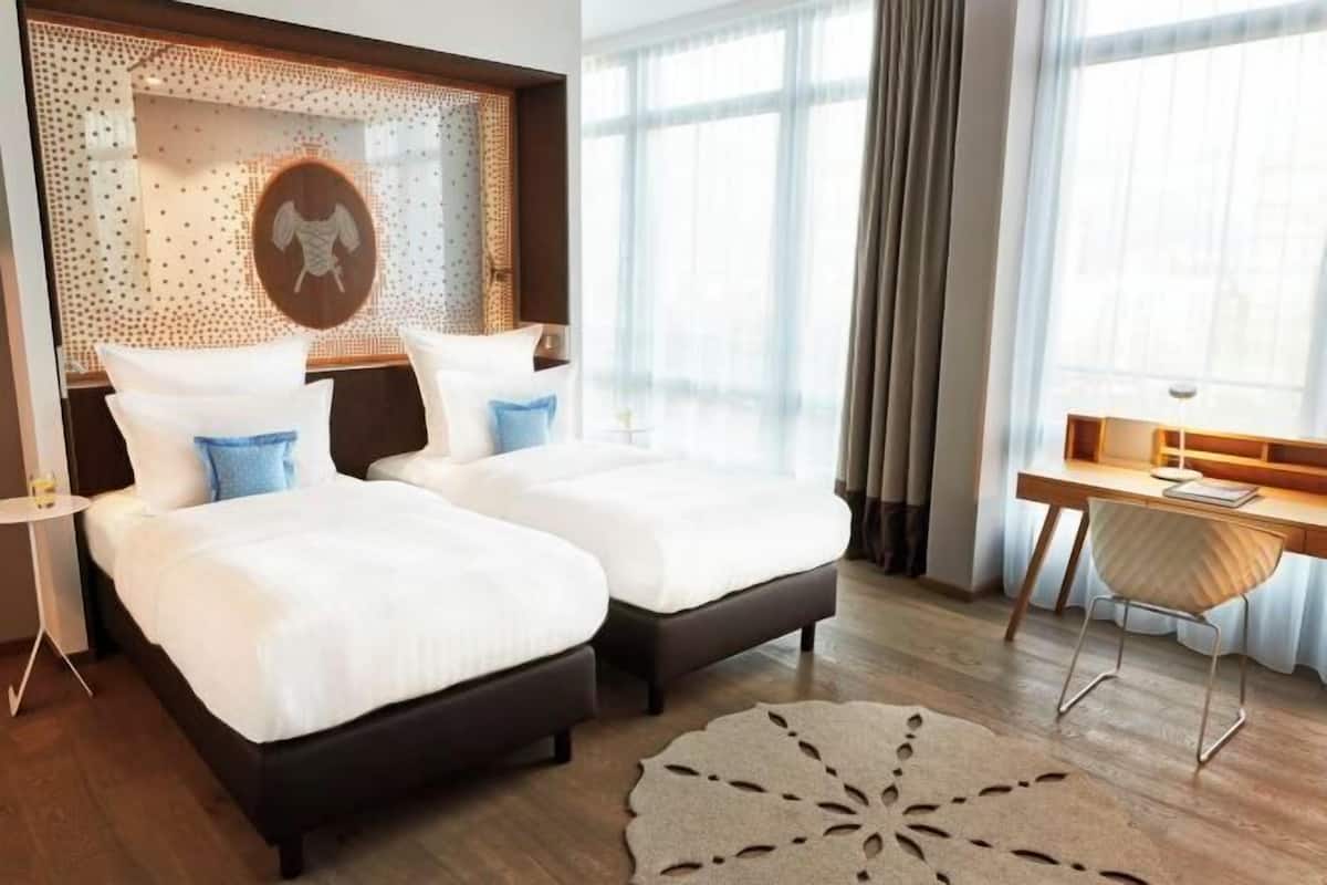 1 chambre, literie de qualité supérieure, couette en duvet d'oie
