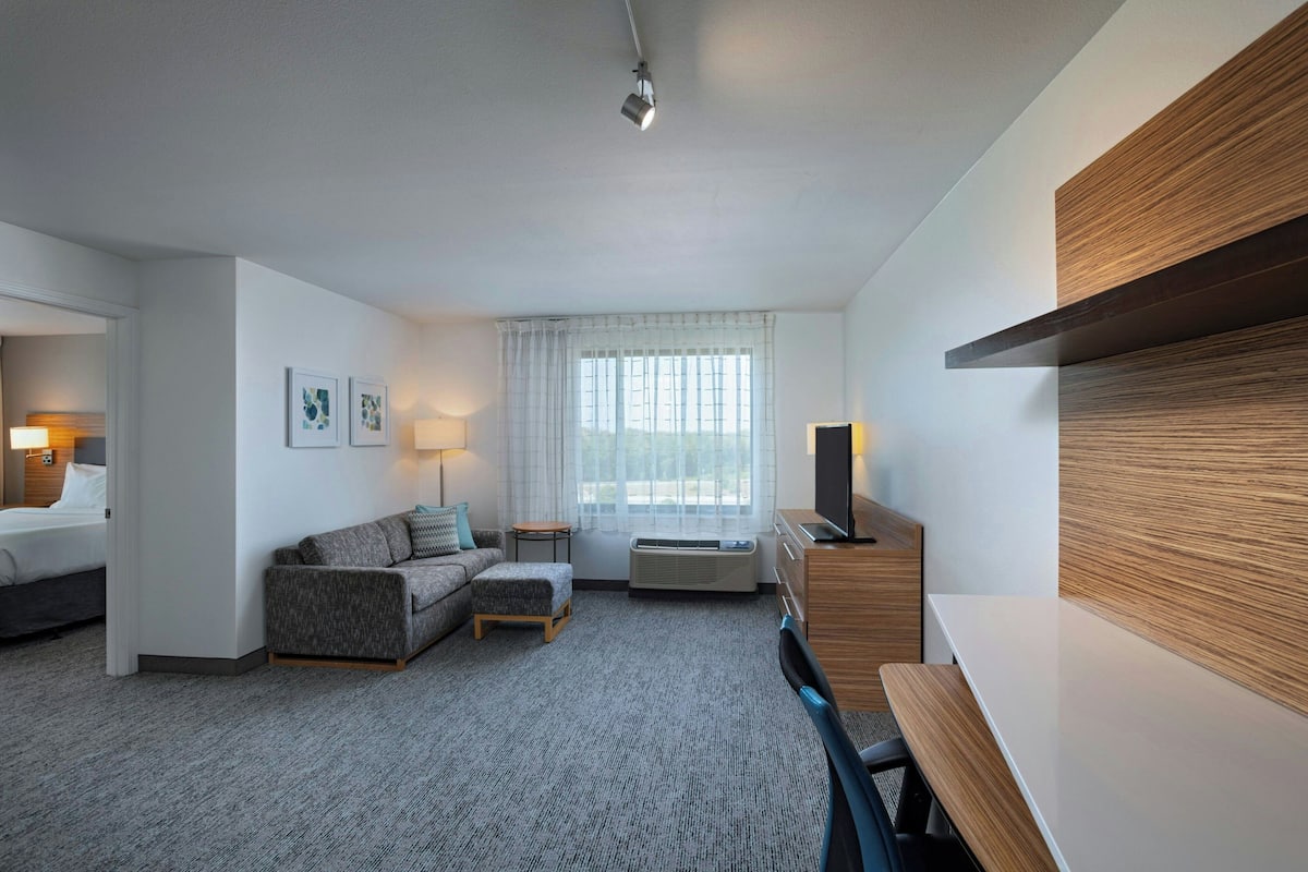 suite, 1 bedroom | living area | 32-inch smart tv with premium tv channels, tv, netflix